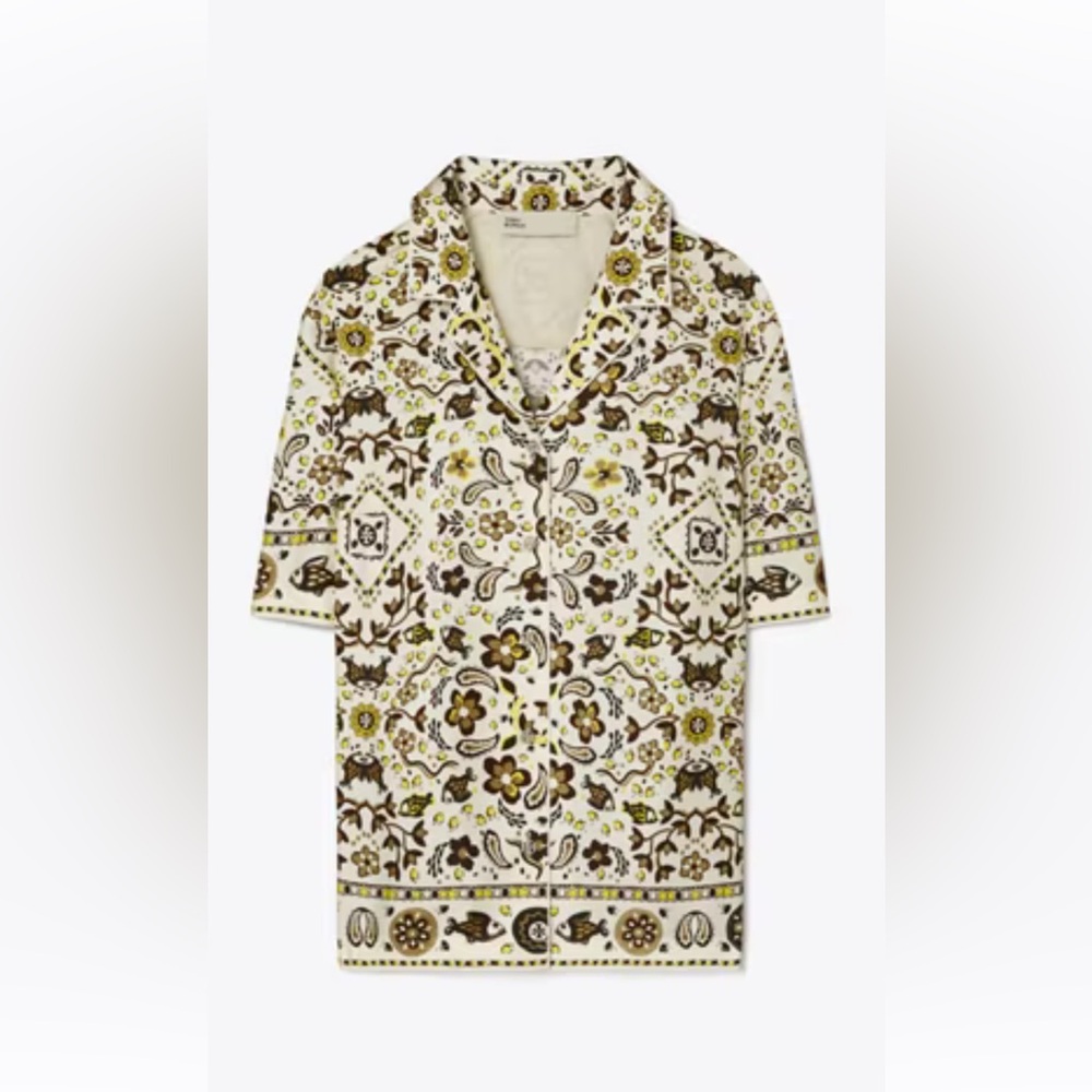 Tory Burch Printed Silk Shirt.